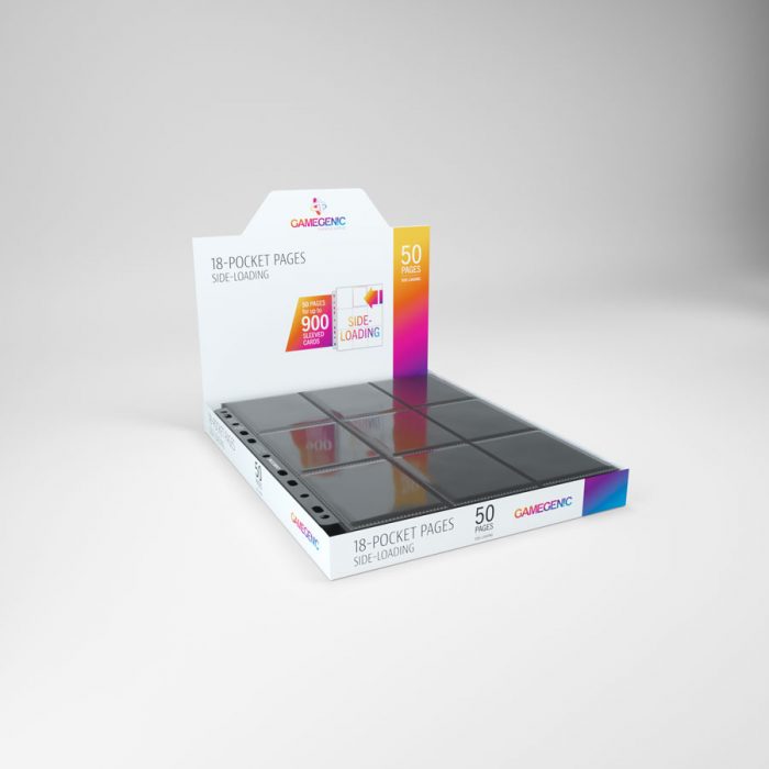 18-POCKET PAGES SIDE-LOADING BLACK (50 pages display)