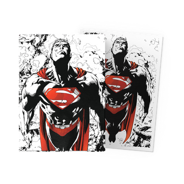 Dragon Shield Matte - Dual Art Sleeves - Superman Core (Red/White Variant)