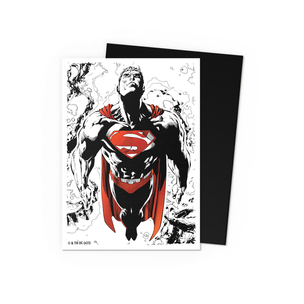 Dragon Shield Matte - Dual Art Sleeves - Superman Core (Red/White Variant)