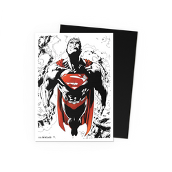 Dragon Shield Matte - Dual Art Sleeves - Superman Core (Red/White Variant)