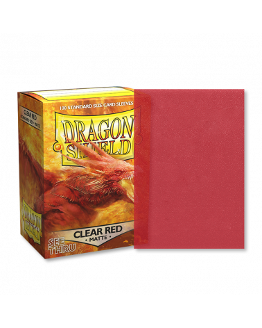 Dragon Shield Matte - Clear Red