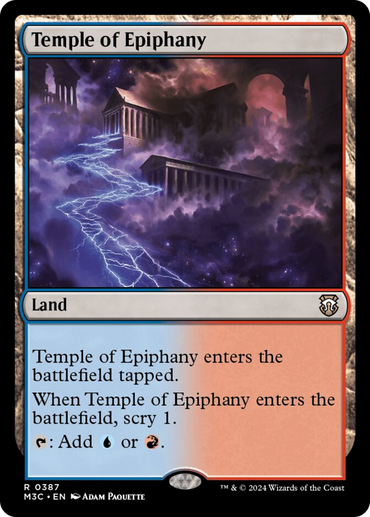 Temple of Epiphany (Ripple Foil) [Modern Horizons 3 Commander]