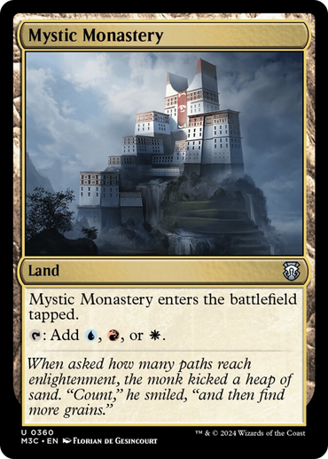 Mystic Monastery (Ripple Foil) [Modern Horizons 3 Commander]