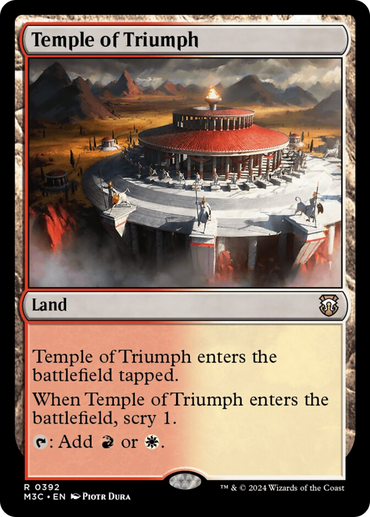 Temple of Triumph (Ripple Foil) [Modern Horizons 3 Commander]