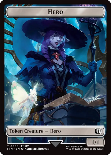 Hero (0006) // Bird (0016) Double-Sided Token [FINAL FANTASY Tokens]