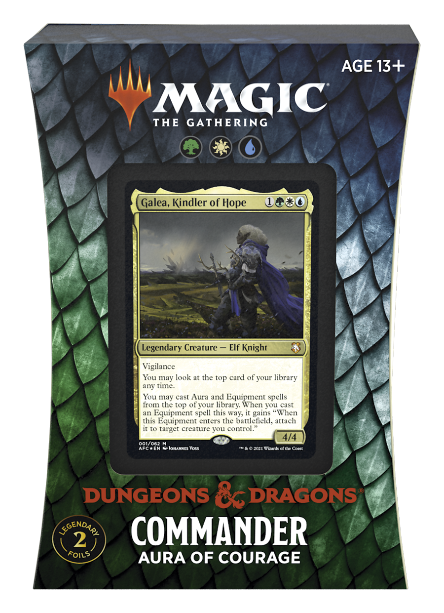 Dungeons & Dragons: Adventures in the Forgotten Realms - Commander Deck [Aura of Courage]