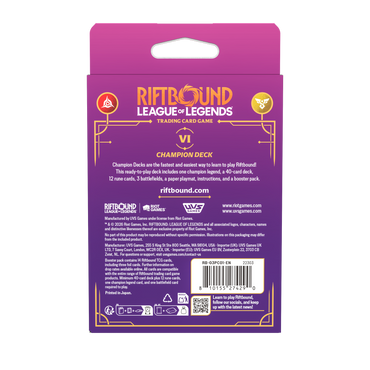 Riftbound - Unleashed - Champion Deck: VI Display