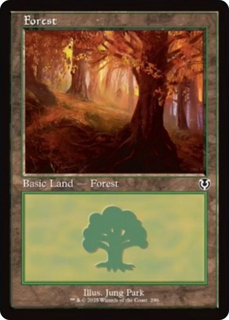 Forest (296) (Retro Frame) [Innistrad Remastered]