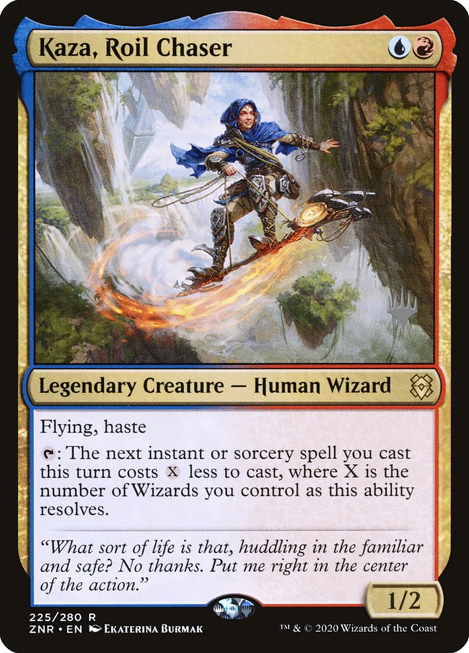 Kaza, Roil Chaser (Promo Pack) [Zendikar Rising Promos]