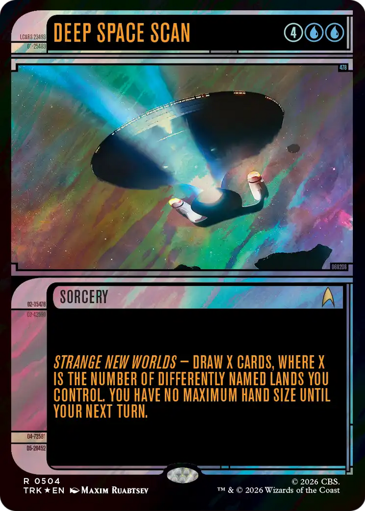 Deep Space Scan (Showcase) (Surge Foil) [Star Trek]