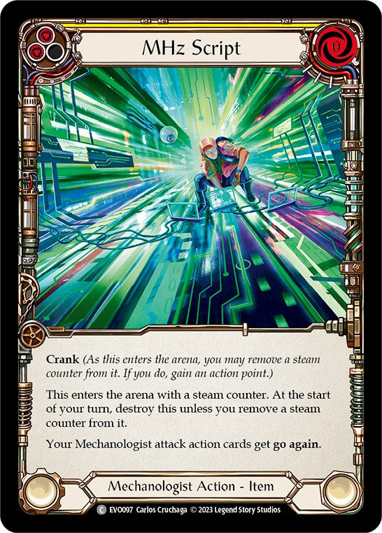 MHz Script [EVO097] (Bright Lights)  Rainbow Foil