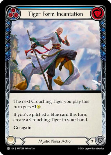 Tiger Form Incantation (Blue) [MST065] (Part the Mistveil)