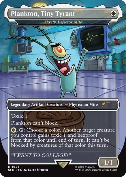 Plankton, Tiny Tyrant - Skrelv, Defector Mite [Secret Lair Drop Series]