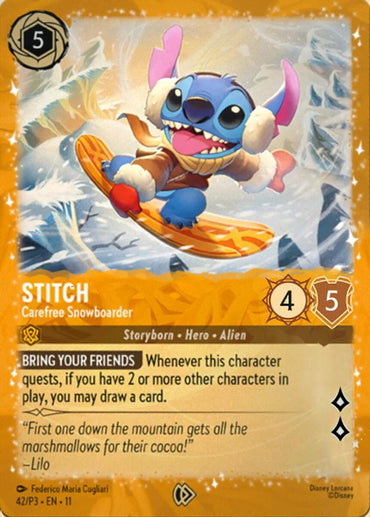 Stitch - Carefree Snowboarder (42) [Promo Cards]