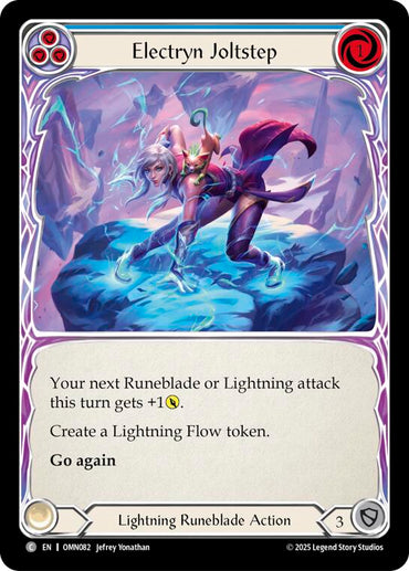 Electryn Joltstep (Blue) [OMN082] (Omens of the Third Age)  Rainbow Foil