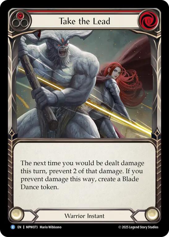 Take the Lead (Red) [MPW073] (Mastery Pack Warrior)  Rainbow Foil