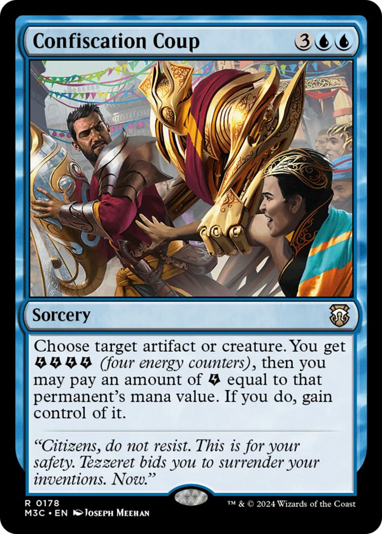 Confiscation Coup (Ripple Foil) [Modern Horizons 3 Commander]