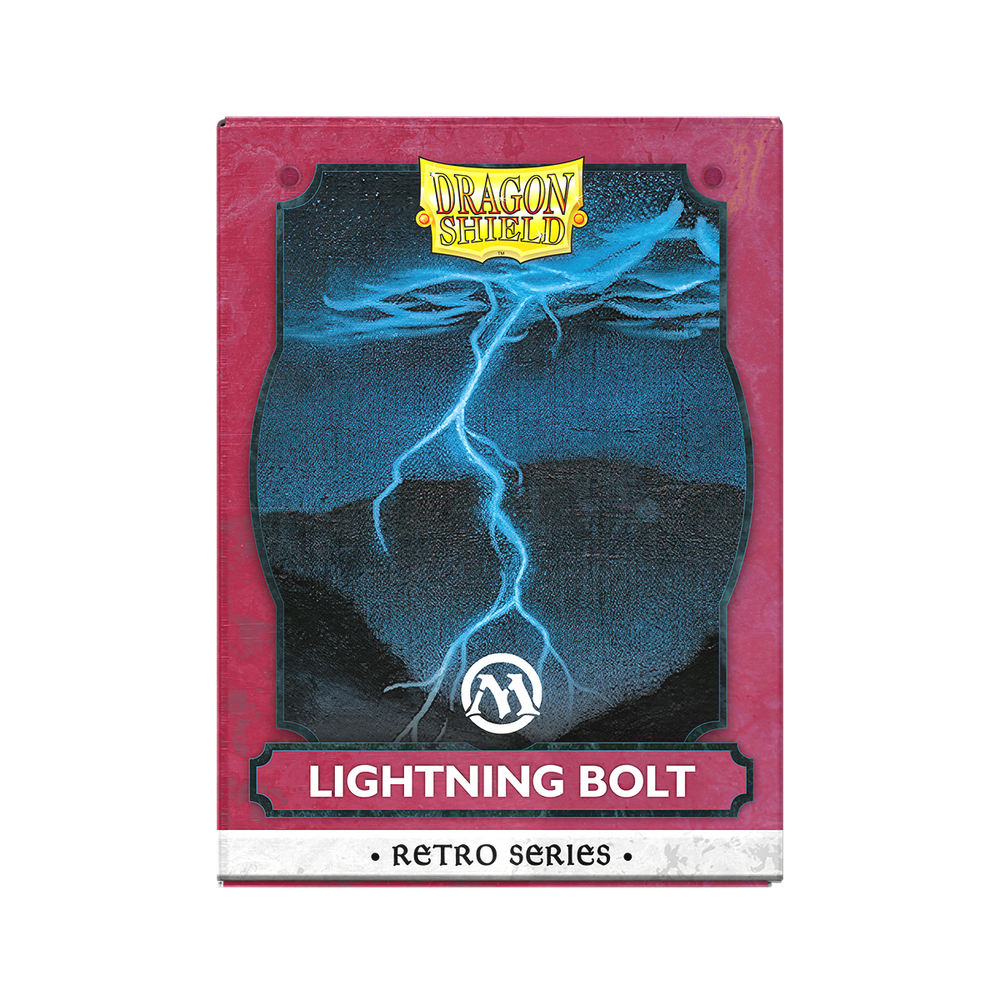 Dragon Shield Brushed - Art - Retro Series - Lightning Bolt -