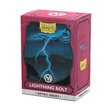 Dragon Shield Brushed - Art - Retro Series - Lightning Bolt -