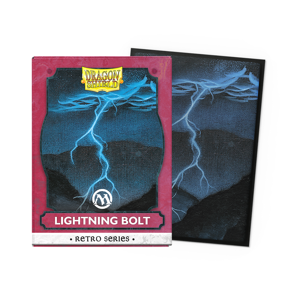 Dragon Shield Brushed - Art - Retro Series - Lightning Bolt -