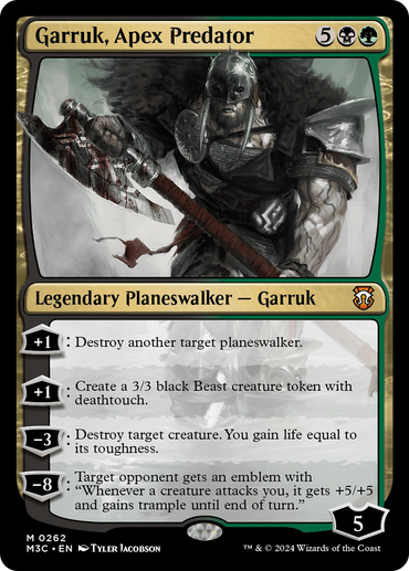 Garruk, Apex Predator (Ripple Foil) [Modern Horizons 3 Commander]