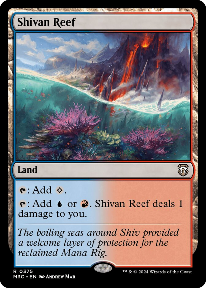 Shivan Reef (Ripple Foil) [Modern Horizons 3 Commander]