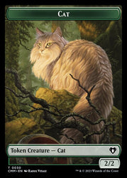 Elemental (0026) // Cat (0030) Double-Sided Token [Commander Masters Tokens]