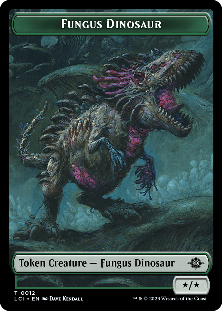 Fungus Dinosaur Token [The Lost Caverns of Ixalan Tokens]