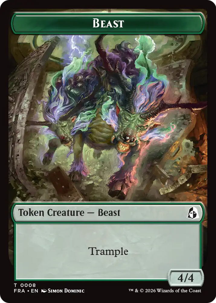 Forest Tentacle // Beast Double-Sided Token [Reality Fracture Tokens]