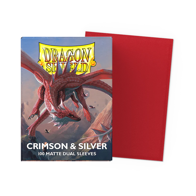 Dragon Shield Matte Dual - Crimson & Silver