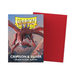 Dragon Shield Matte Dual - Crimson & Silver