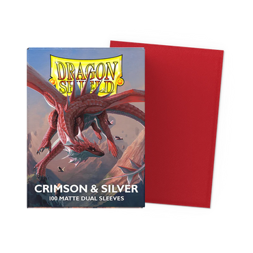 Dragon Shield Matte Dual - Crimson & Silver