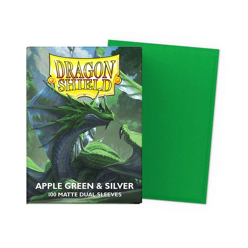 Dragon Shield Matte Dual - Apple Green & Silver