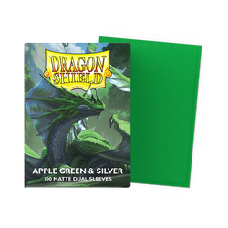 Dragon Shield Matte Dual - Apple Green & Silver
