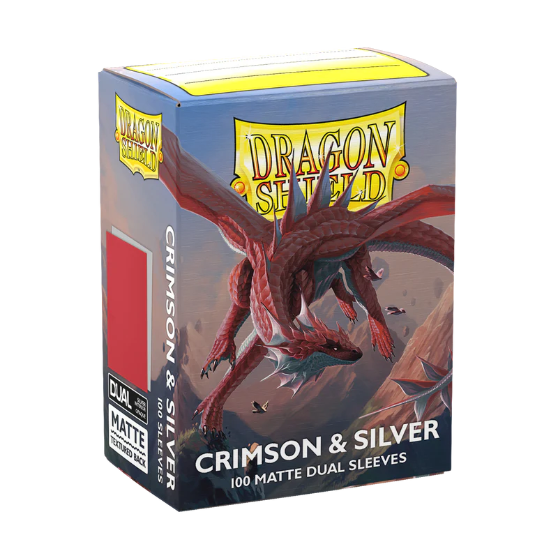 Dragon Shield Matte Dual - Crimson & Silver