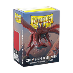 Dragon Shield Matte Dual - Crimson & Silver