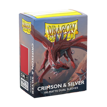 Dragon Shield Matte Dual - Crimson & Silver