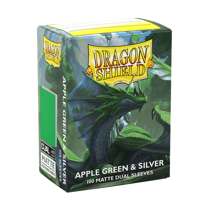 Dragon Shield Matte Dual - Apple Green & Silver