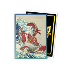 Dragon Shield Brushed Art Sleeves - The Great Wave