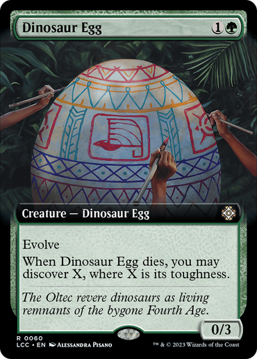 Dinosaur Egg (Extended Art) [The Lost Caverns of Ixalan Commander]