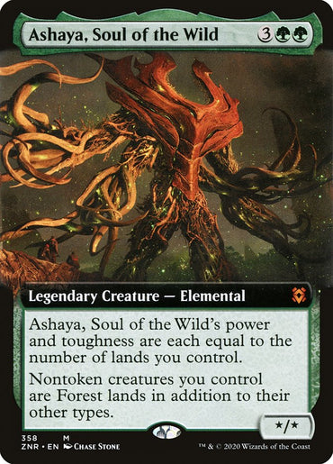 Ashaya, Soul of the Wild (Extended Art) [Zendikar Rising]