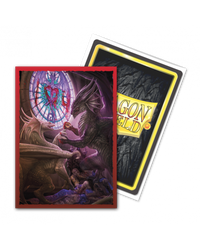 Dragon Shield Brushed - Art - Valentine Dragons 2022
