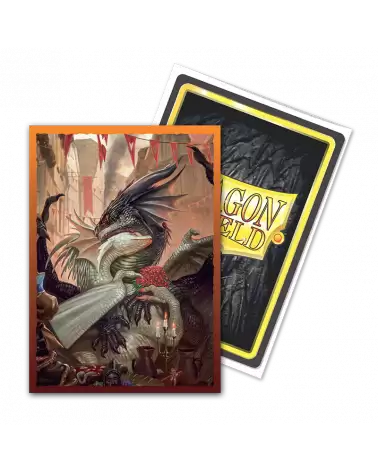 Dragon Shield Brushed - Art - Valentine Dragons 2021