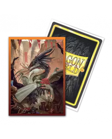 Dragon Shield Brushed - Art - Valentine Dragons 2021